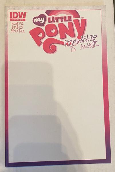 My Little Pony #13 Blank Sketch Cover