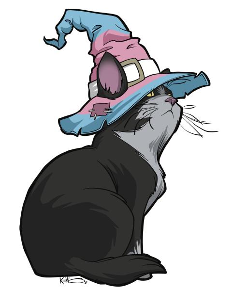 Magic Trans Kitty 4" Vinyl Sticker