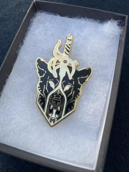 Speared (wolf) 2" Pin