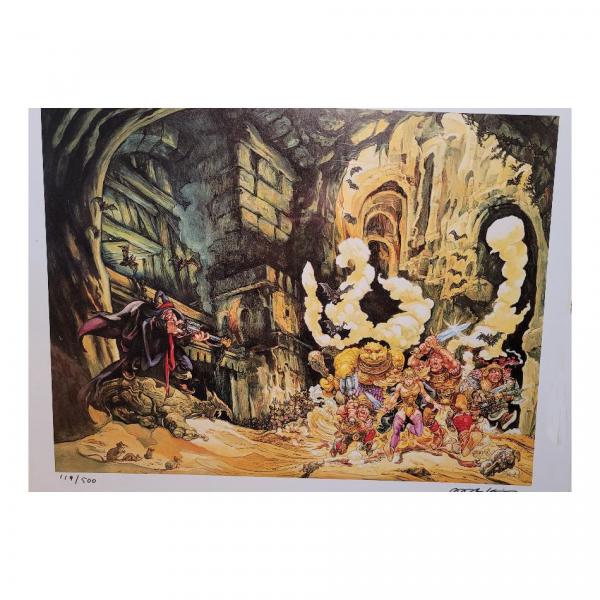 Diskworld Art by Josh Kirby (approximately 16.5" x 13")