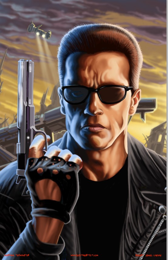 Terminator 3D-morphing Lenticular picture