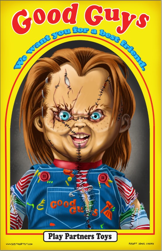 Chucky 3D-Morphing Lenticular picture