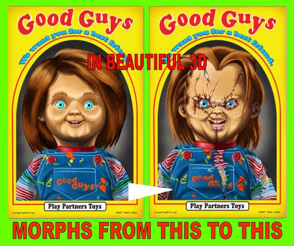 Chucky 3D-Morphing Lenticular picture