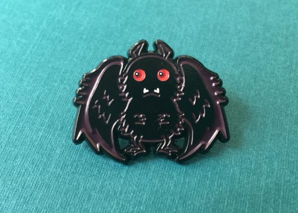 Mothman Soft Enamel Pin 1" picture