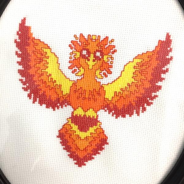 Phoenix Counted Cross Stitch DIY KIT