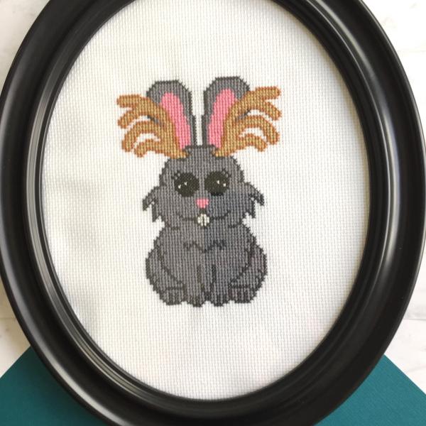 Jackalope Counted Cross Stitch DIY KIT picture