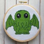 Cute Cthulhu Counted Cross Stitch DIY KIT