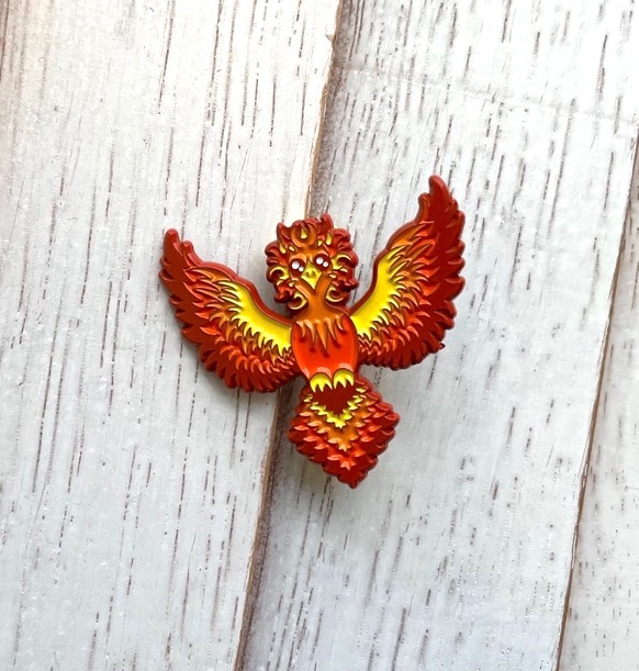 Phoenix Soft Enamel Pin 1.5" picture