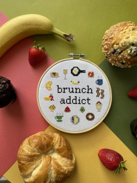 Brunch Addict Counted Cross Stitch Kit