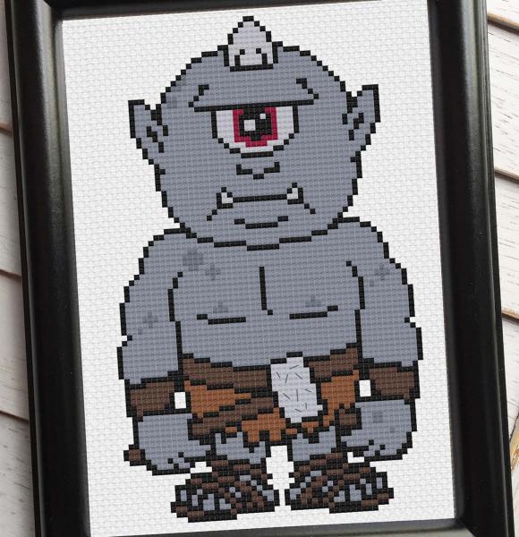 Cyclops Counted Cross Stitch DIY KIT