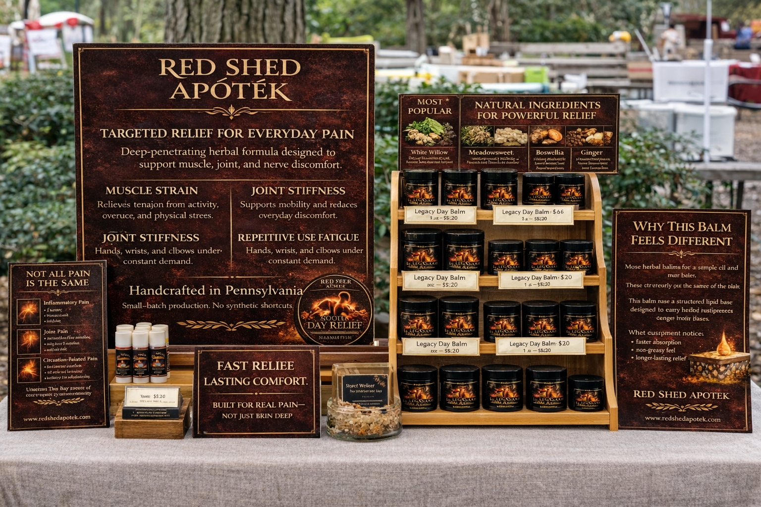 Red Shed Apotek Day Relief Balm - 2 oz picture