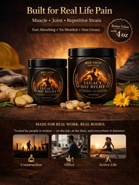 Red Shed Apotek Day Relief Balm - 2 oz