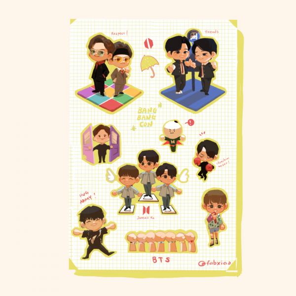 BTS Sticker sheet picture