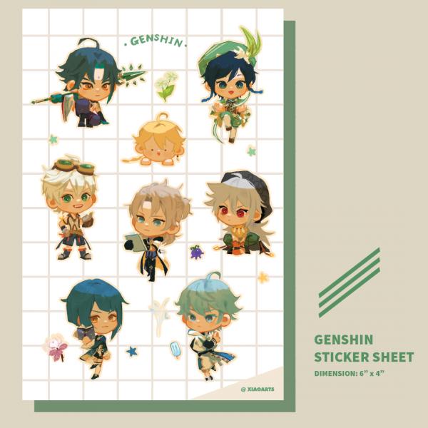 Genshin Sticker sheet