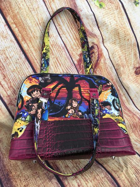 Stranger Things Friends Don't Lie Bowling style Large Purse picture