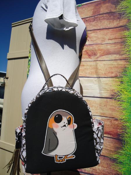 Porg Convertible Minni Backpack ready to ship