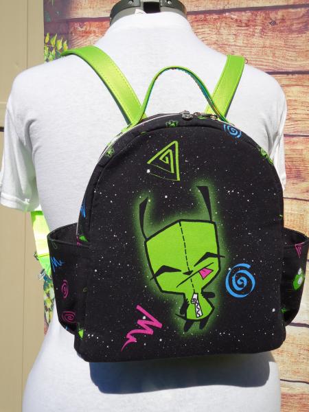 Invader Zim Gir one of a kind convertible Minni Backpack
