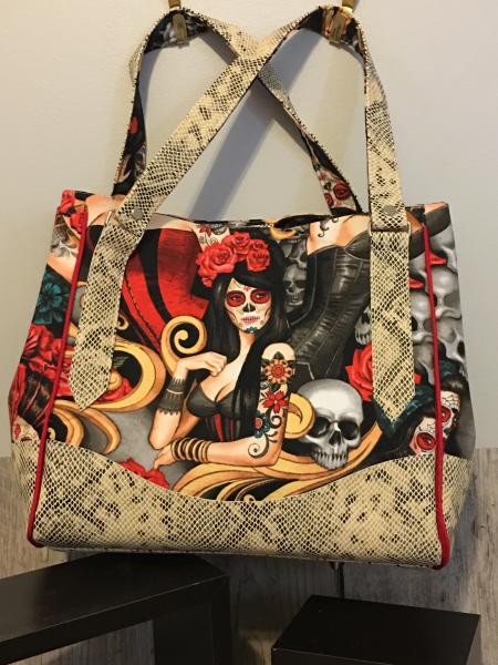 Day of the Dead Large Charlotte Style Purse picture