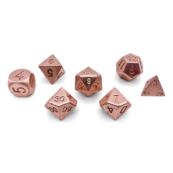 Copper RPG Set True Metal Dice picture