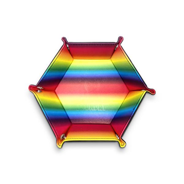 Rainbow Leatherette Tray of Folding