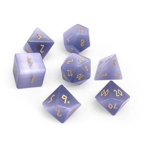 Grey Cats Eye RPG Glass Set picture