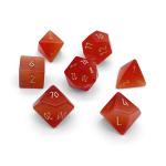 Ruby Cats Eye RPG Glass Set