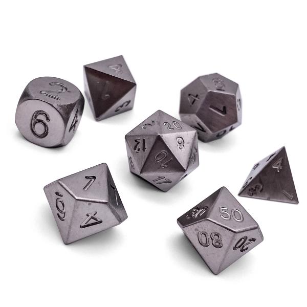 Tungsten RPG Set True Metal Dice picture