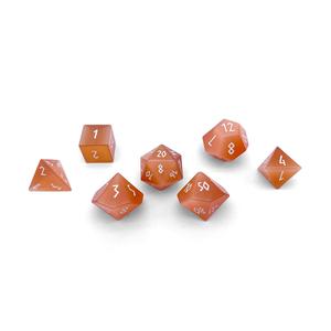 Orange Cats Eye RPG Glass Set picture