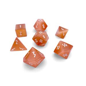 Orange Cats Eye RPG Glass Set