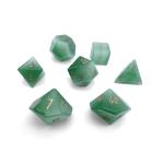 Green Cats Eye RPG Set Gemstone Dice