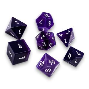 Purple Striped Agate RPG Gemstone Set