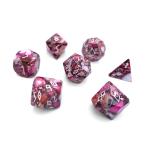 Pyrite Red Imperial Jasper RPG Set Gemstone Dice