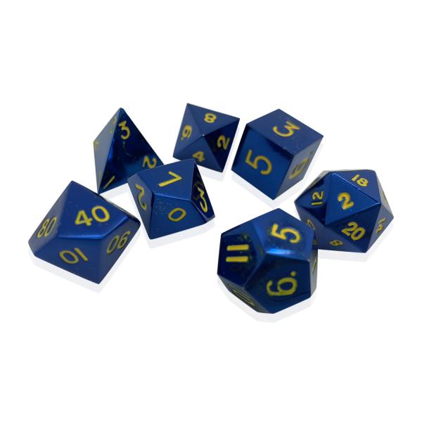 Lightning Bolt RPG Set Metal Dice