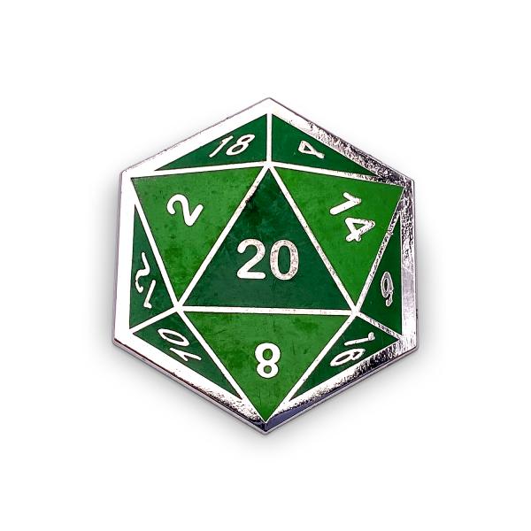 D20 Die - Enamel Adventure Pin