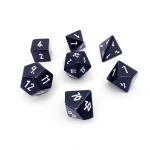 Black Obsidian RPG Set Gemstone Dice