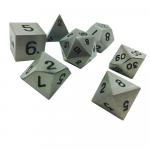 Aged Mithiral RPG Set Metal Dice