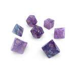 Amethyst RPG Set Gemstone Dice