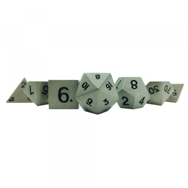 Aged Mithiral RPG Set Metal Dice picture