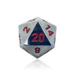 Lycanthrope Silver 45mm Boulder Metal Dice