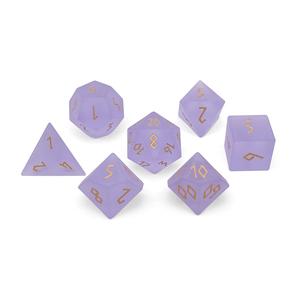 Frosted Amethyst Gold Font RPG Glass Set picture