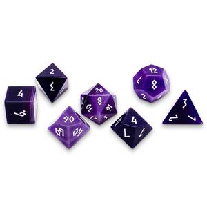 Purple Striped Agate RPG Gemstone Set picture