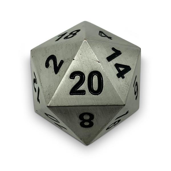 Aged Mithiral 45mm Boulder Metal Dice picture