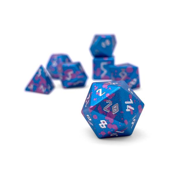 Miami Dice RPG Set Aluminum Dice picture