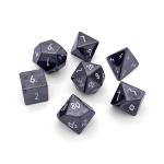 Hematite RPG Set Gemstone Dice