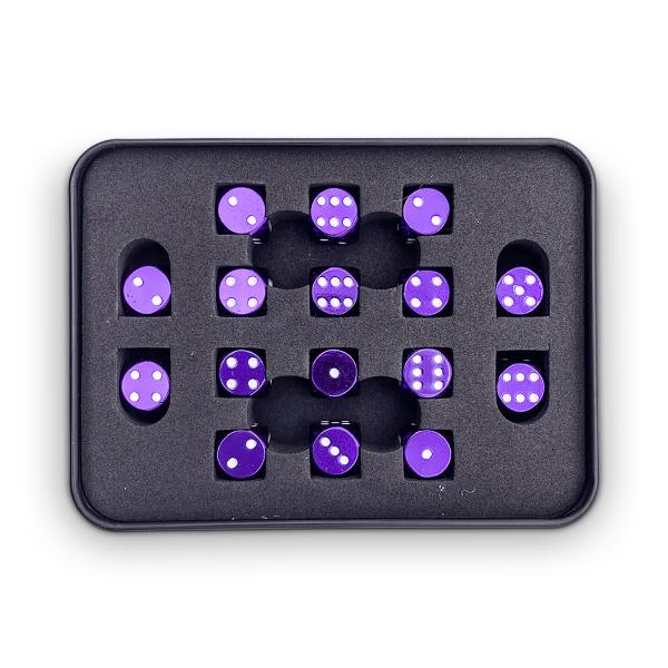 Bardic Purple Warpips Metal Dice picture