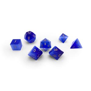 Ocean Blue Cats Eye RPG Glass Set