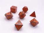 Molten Lava RPG Set Metal Dice