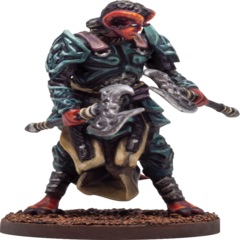 Melech - Demonkin Heavy Armored - Miniature by Adventurers and Adversaries