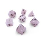 Rose Quartz RPG Set Gemstone Dice