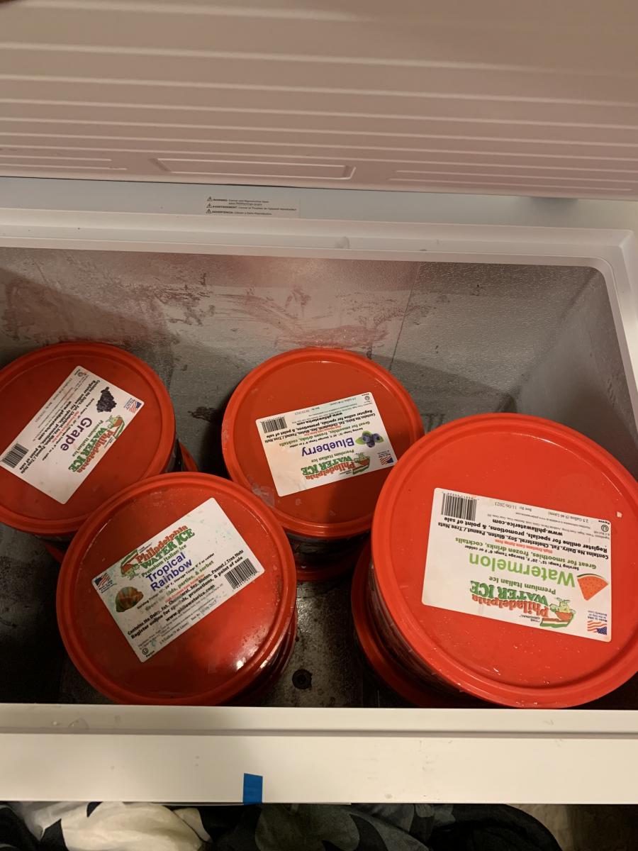 Philadelphia water ice Eventeny